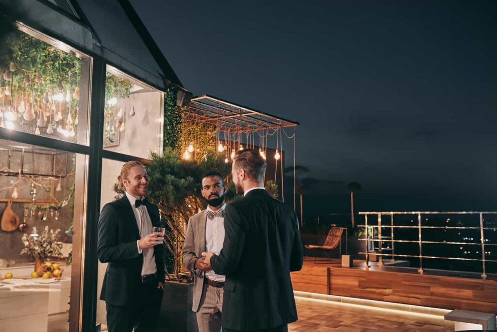 Evening Rooftop Lounge